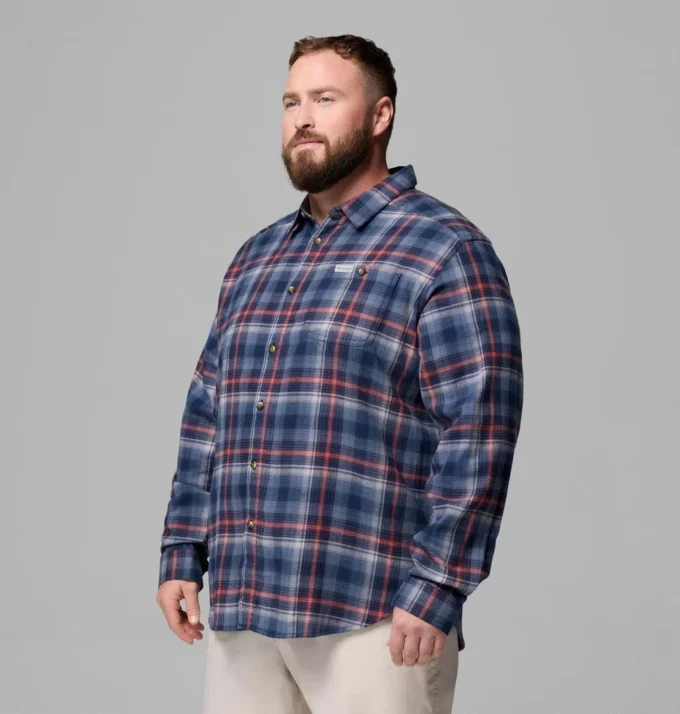 Herren Cornell Woods™ Flanellhemd mit langen Ärmeln – groß