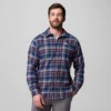 Herren Cornell Woods™ Flanellhemd mit langen Ärmeln – Tall