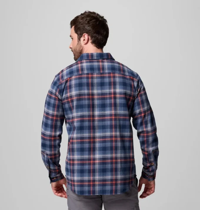 Herren Cornell Woods™ Flanellhemd mit langen Ärmeln – Tall