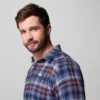 Herren Cornell Woods™ Flanellhemd mit langen Ärmeln – Tall