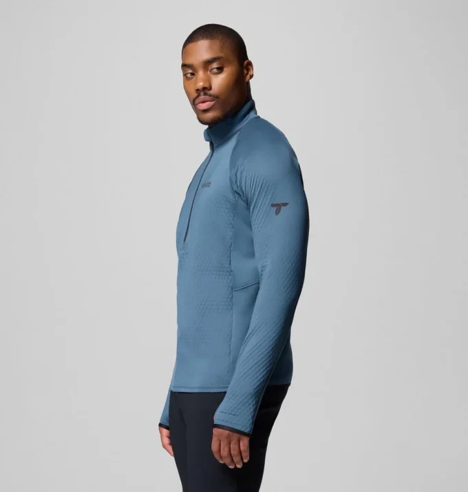 Herren Crystal Leaf™ Omni-Heat™ Helix Pullover mit halbem Reißverschluss