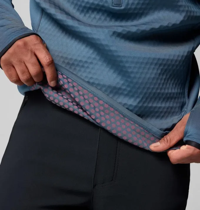 Herren Crystal Leaf™ Omni-Heat™ Helix Pullover mit halbem Reißverschluss