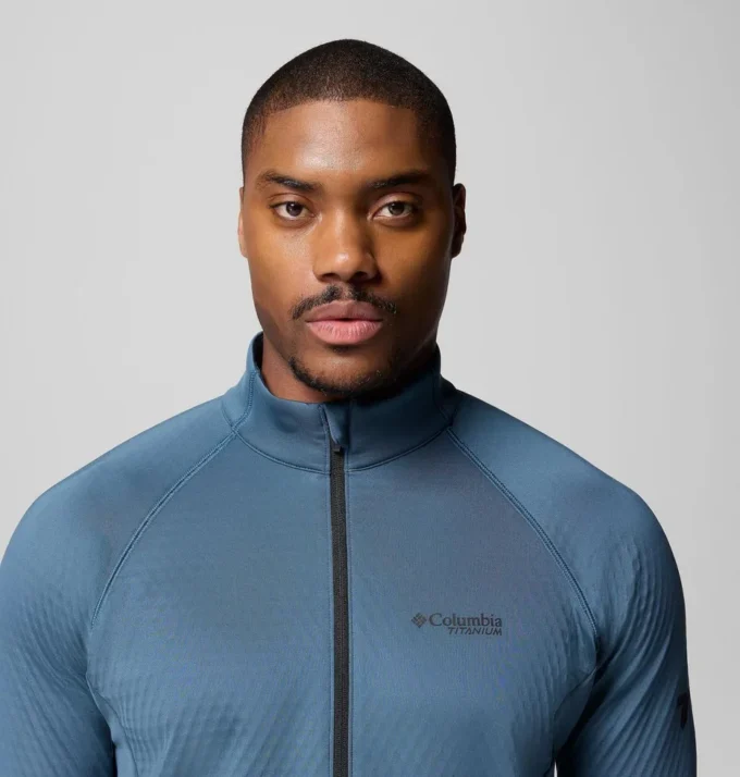 Herren Crystal Leaf™ Omni-Heat™ Helix Pullover mit halbem Reißverschluss