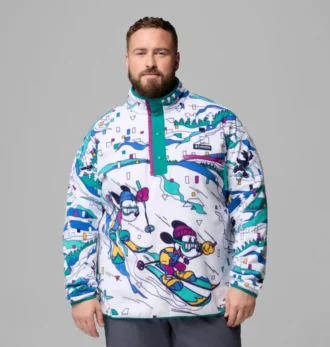 Herren CSC x Disney Fleece mit halben Druckknöpfen – groß