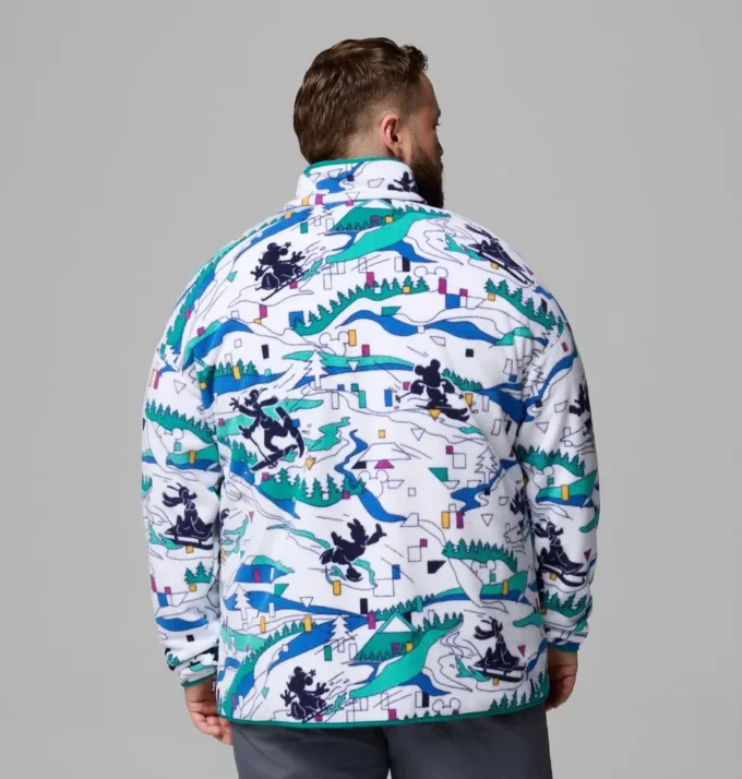 Herren CSC x Disney Fleece mit halben Druckknöpfen – groß