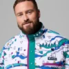 Herren CSC x Disney Fleece mit halben Druckknöpfen – groß