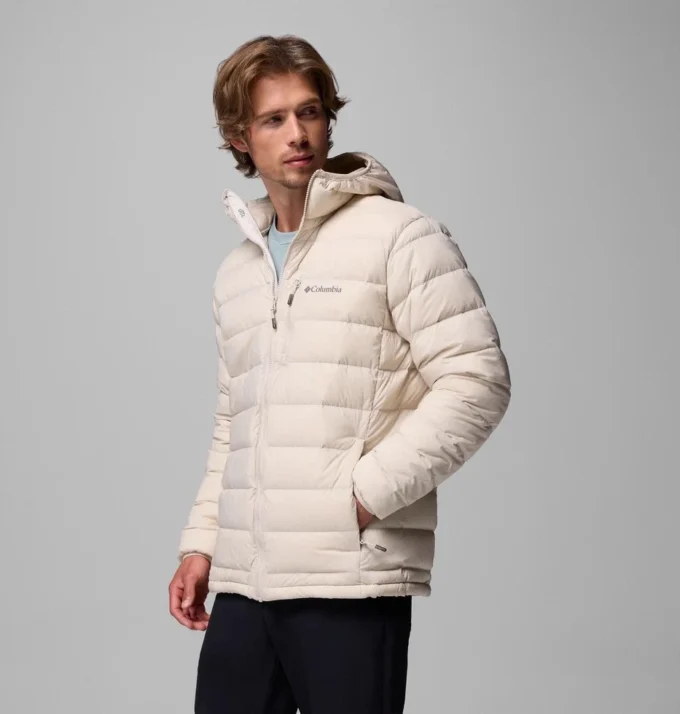 Herren Drift Peak™ Stretch Daunenjacke mit Kapuze