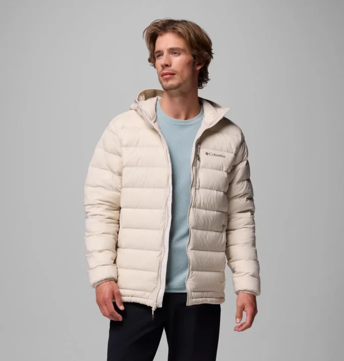Herren Drift Peak™ Stretch Daunenjacke mit Kapuze