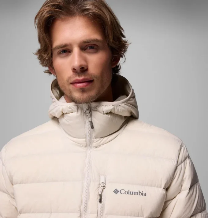 Herren Drift Peak™ Stretch Daunenjacke mit Kapuze