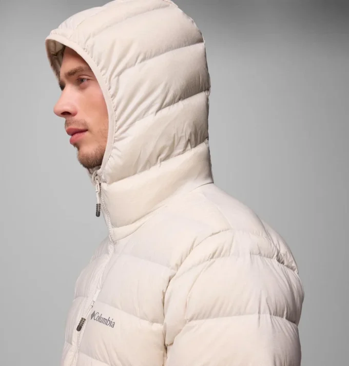 Herren Drift Peak™ Stretch Daunenjacke mit Kapuze