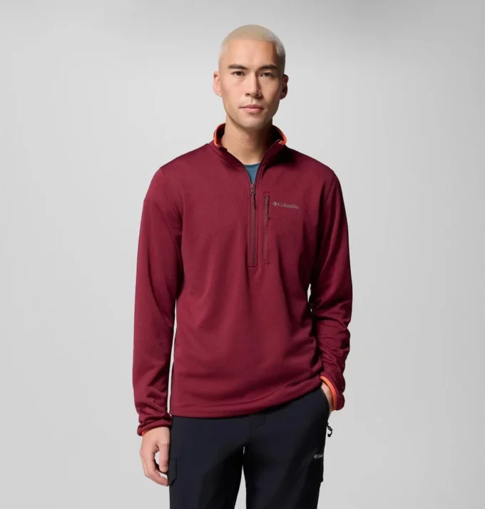 Herren Essential Hike™ Grid Fleece Half Zip Pullover