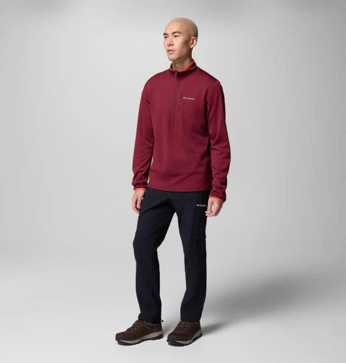 Herren Essential Hike™ Grid Fleece Half Zip Pullover