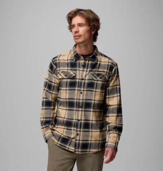 Herren-Flanellhemd mit langen Ärmeln Collegiate Flare Gun™ – Purdue