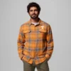 Herren-Flanellhemd mit langen Ärmeln und Collegiate Flare Gun™-Logo – Tennessee