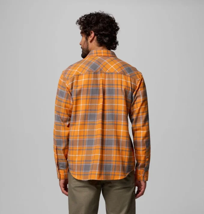 Herren-Flanellhemd mit langen Ärmeln und Collegiate Flare Gun™-Logo – Tennessee