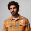 Herren-Flanellhemd mit langen Ärmeln und Collegiate Flare Gun™-Logo – Tennessee