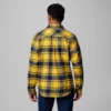 Herren-Flanellhemd mit langen Ärmeln und Collegiate Flare Gun™-Motiv – Michigan