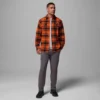 Herren-Flanellhemd mit langen Ärmeln und Collegiate Flare Gun™-Motiv – Oregon State