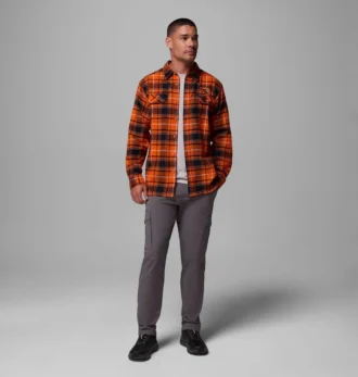 Herren-Flanellhemd mit langen Ärmeln und Collegiate Flare Gun™-Motiv – Oregon State