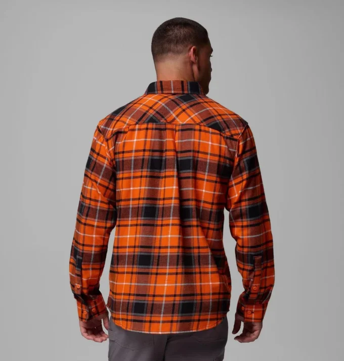 Herren-Flanellhemd mit langen Ärmeln und Collegiate Flare Gun™-Motiv – Oregon State