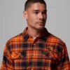 Herren-Flanellhemd mit langen Ärmeln und Collegiate Flare Gun™-Motiv – Oregon State