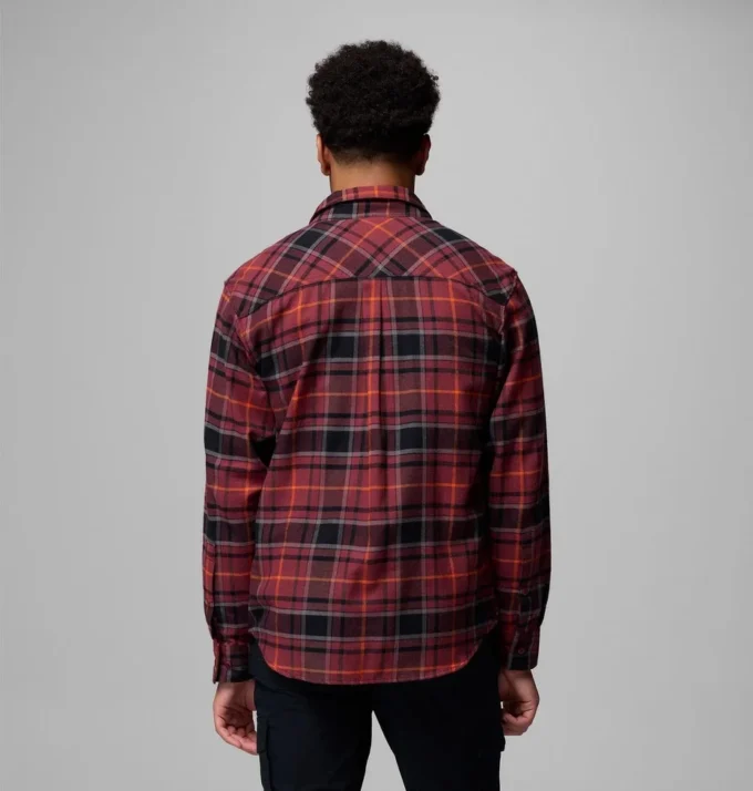 Herren-Flanellhemd mit langen Ärmeln und Collegiate Flare Gun™-Motiv – Virginia Tech