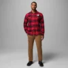 Herren-Flanellhemd mit langen Ärmeln und Flare Gun™-Motiv – Wisconsin