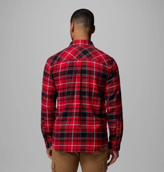 Herren-Flanellhemd mit langen Ärmeln und Flare Gun™-Motiv – Wisconsin