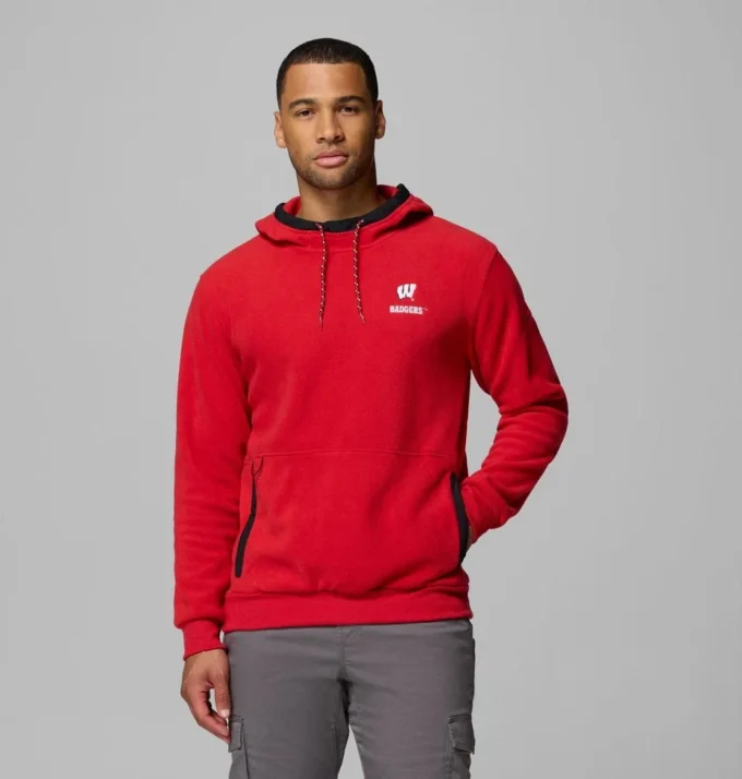 Herren-Fleece-Hoodie Collegiate Flanker™ – Wisconsin