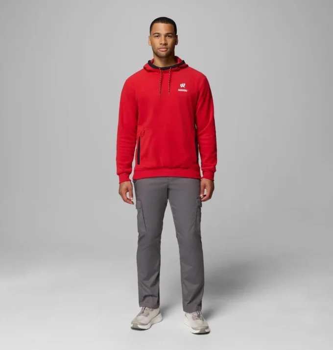 Herren-Fleece-Hoodie Collegiate Flanker™ – Wisconsin