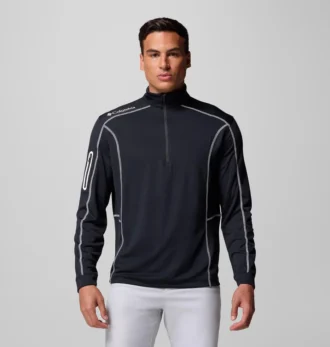 Herren-Golfpullover mit Viertelreißverschluss