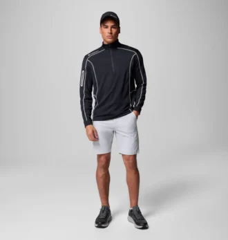 Herren-Golfpullover mit Viertelreißverschluss