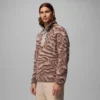 Herren Helvetia™ II bedruckter Fleece-Pullover mit halben Druckknöpfen