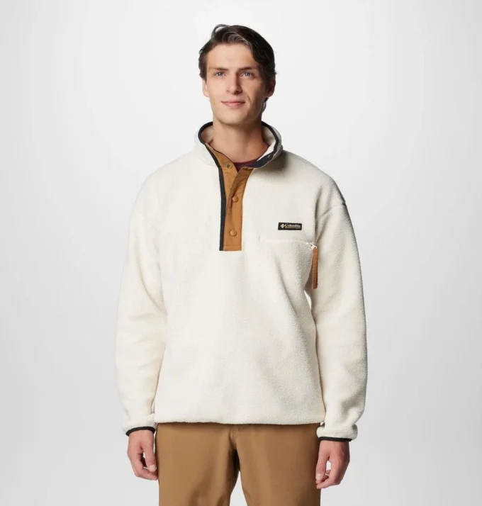 Herren Helvetia™ II Fleece-Pullover mit halbem Druckknopfverschluss