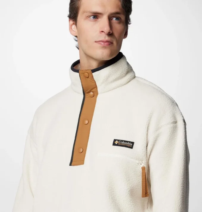 Herren Helvetia™ II Fleece-Pullover mit halbem Druckknopfverschluss