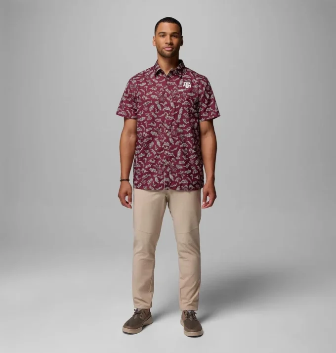 Herren-Hemd PFG Super Slack Tide™ – Texas A&M