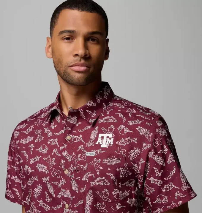 Herren-Hemd PFG Super Slack Tide™ – Texas A&M