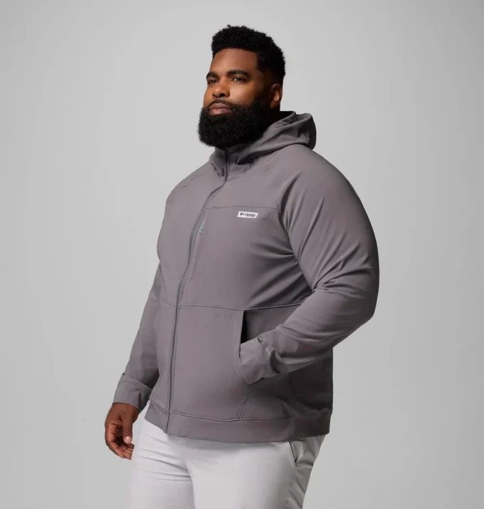 Herren-Hoodie Hydroforce™ mit durchgehendem Reißverschluss – Big