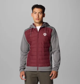 Herren-Hybrid-Hoodie „Out-Shield™“ für College-Studenten – Texas A&M