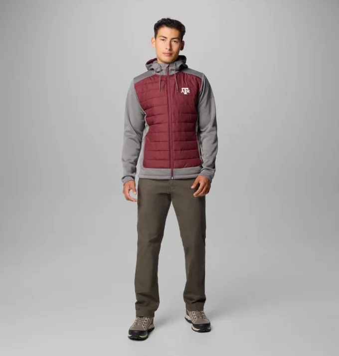 Herren-Hybrid-Hoodie „Out-Shield™“ für College-Studenten – Texas A&M