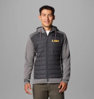 Herren-Hybrid-Hoodie „Out-Shield™“ im College-Stil – LSU