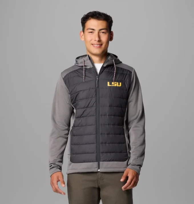 Herren-Hybrid-Hoodie „Out-Shield™“ im College-Stil – LSU