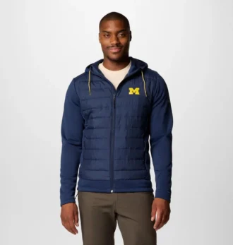 Herren-Hybrid-Hoodie „Out-Shield™“ im College-Stil – Michigan