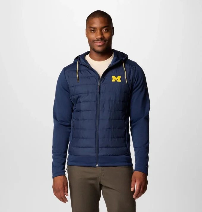 Herren-Hybrid-Hoodie „Out-Shield™“ im College-Stil – Michigan