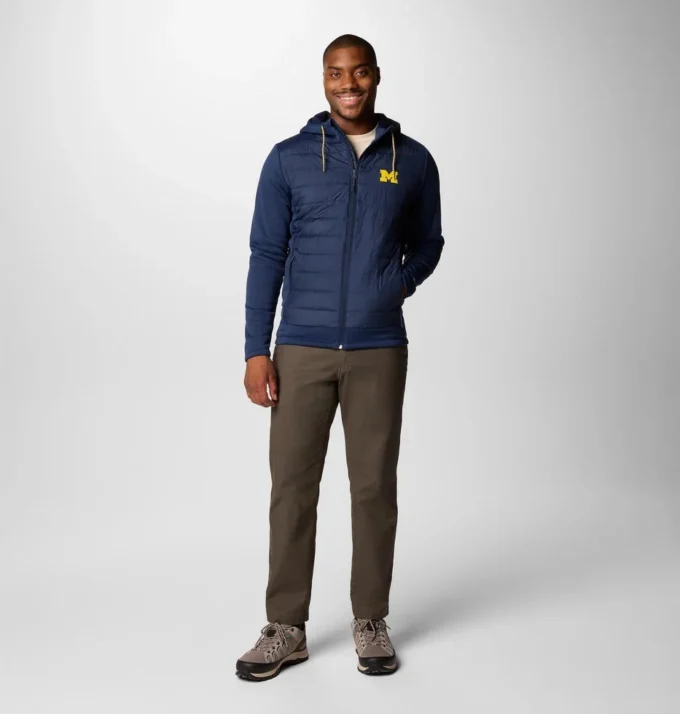 Herren-Hybrid-Hoodie „Out-Shield™“ im College-Stil – Michigan