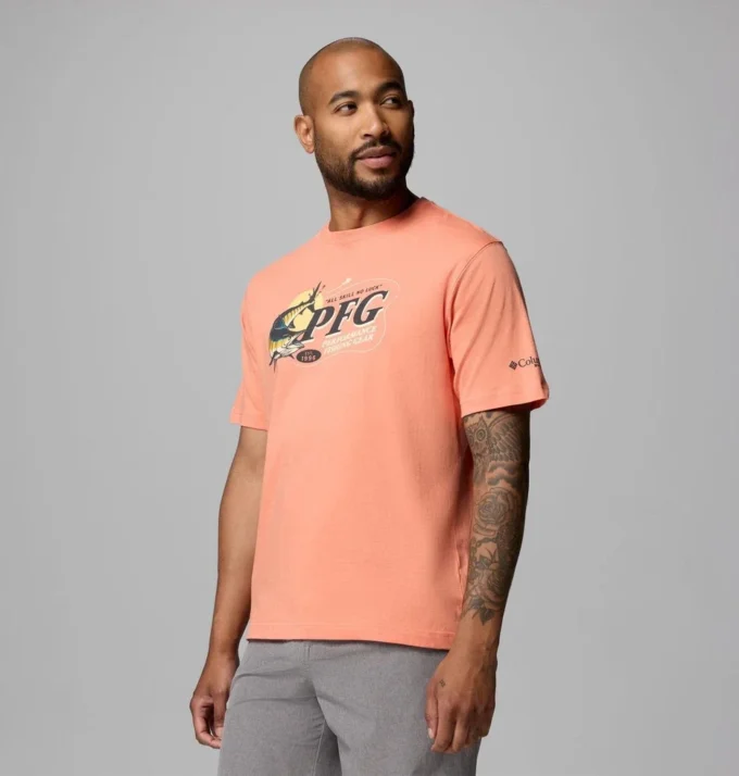 Herren Krew Marlin PFG Kurzarm-T-Shirt