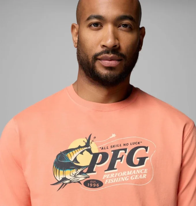 Herren Krew Marlin PFG Kurzarm-T-Shirt