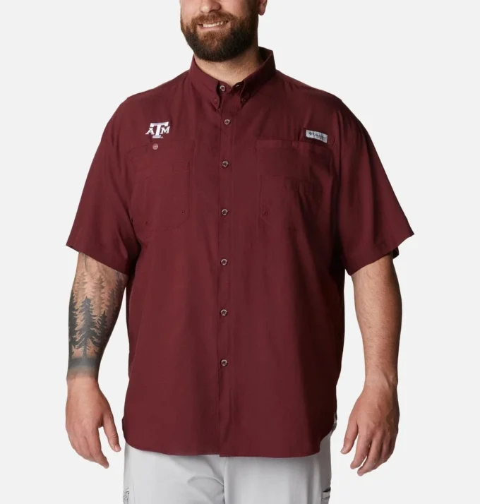 Herren-Kurzarmhemd PFG Tamiami™ – Größe L – Texas A&M Herren-Kurzarmhemd PFG Tamiami™ – Größe L – Texas A&M