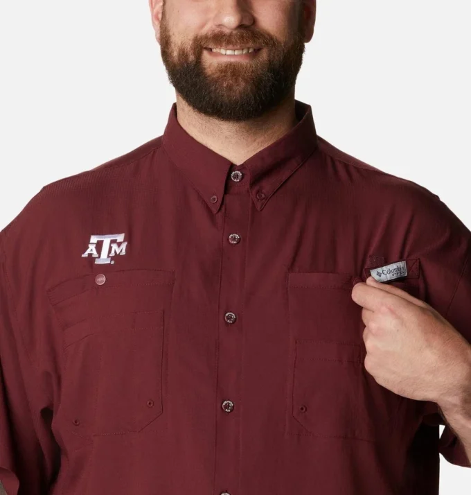 Herren-Kurzarmhemd PFG Tamiami™ – Größe L – Texas A&M Herren-Kurzarmhemd PFG Tamiami™ – Größe L – Texas A&M