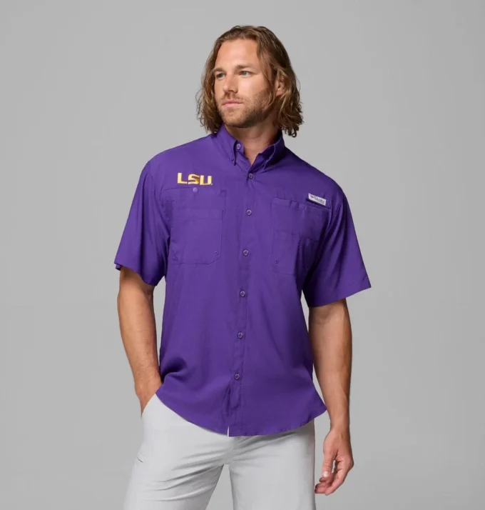 Herren-Kurzarmhemd PFG Tamiami™ – LSU